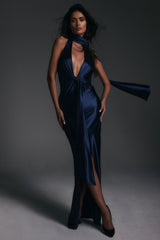 Nookie Mirabella Plunge Gown - Dark Navy